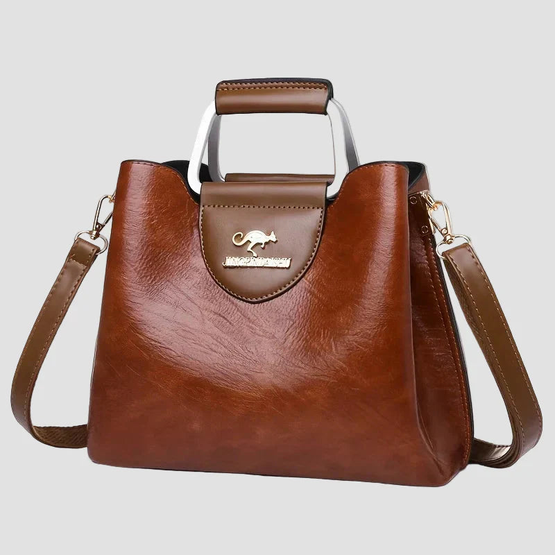 Adela - Bolso de piel bicolor