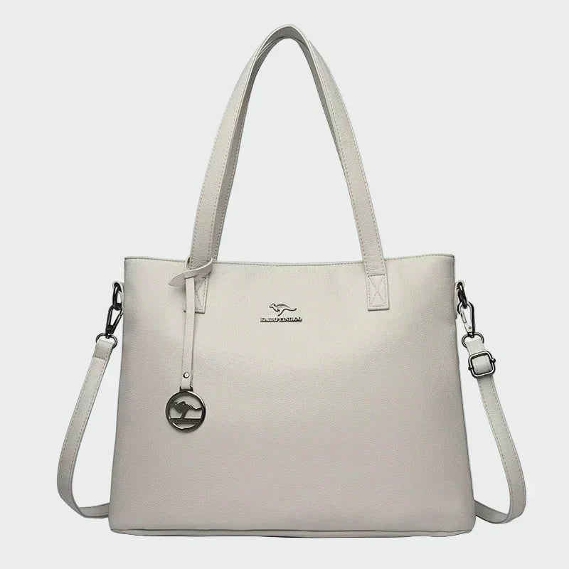 Bolso Tote Elegante Burdeos