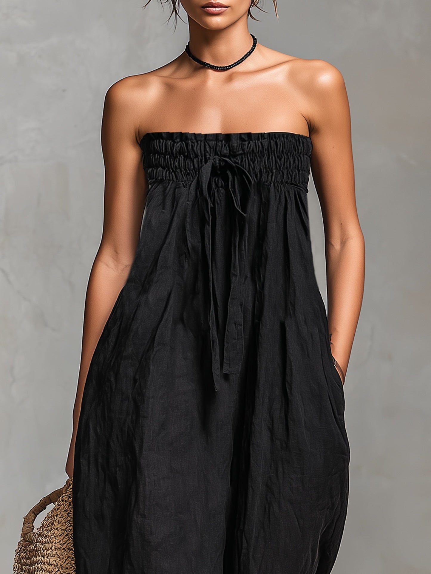 Nina | Mono elegante sin tirantes