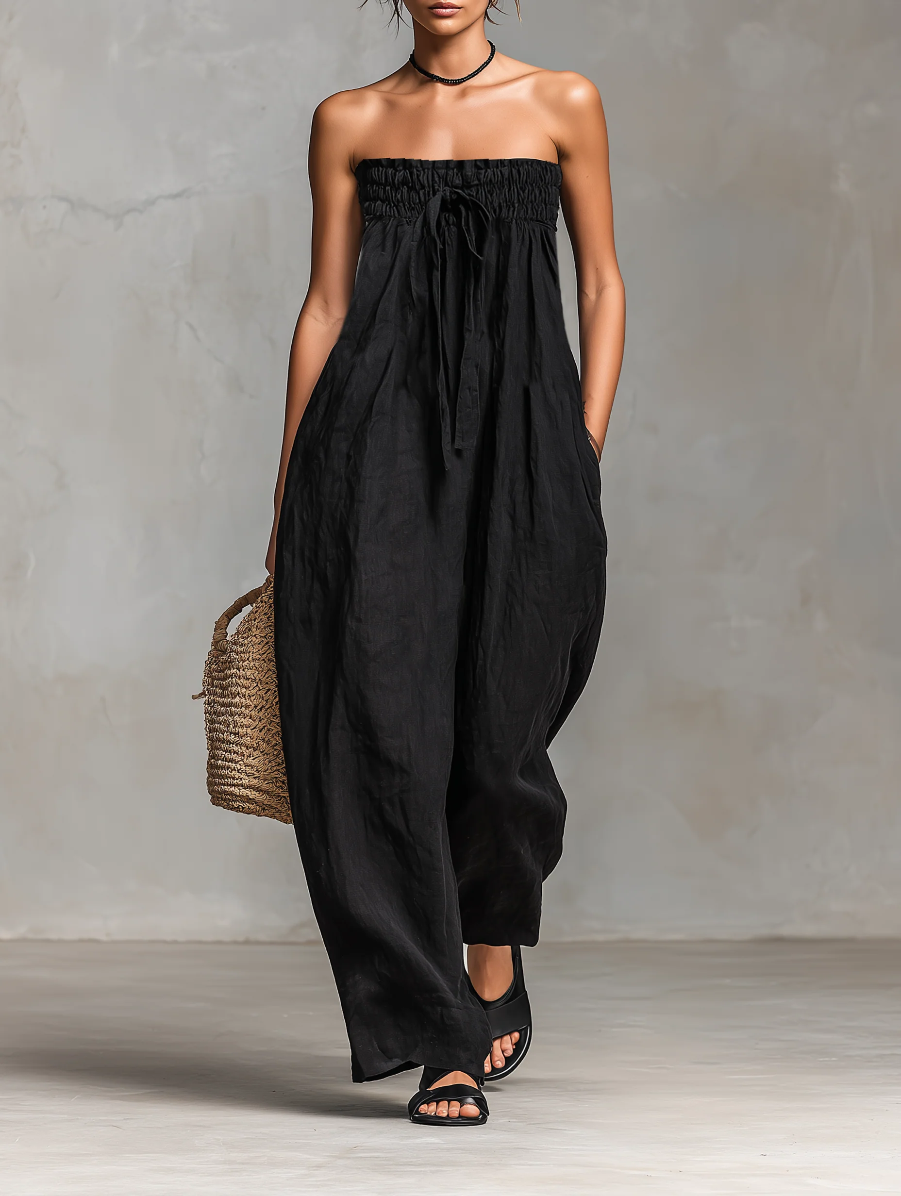 Nina | Mono elegante sin tirantes