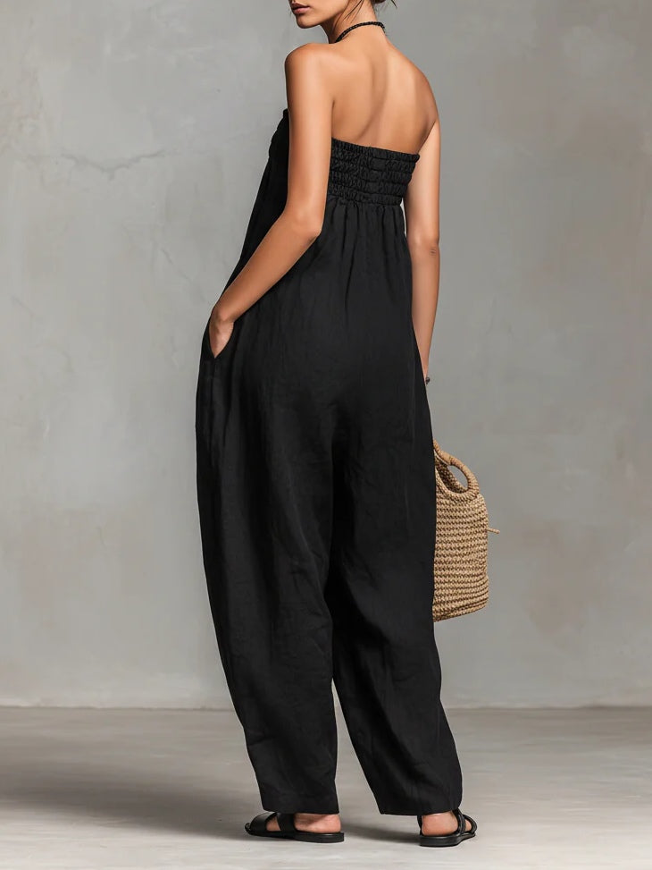 Nina | Mono elegante sin tirantes