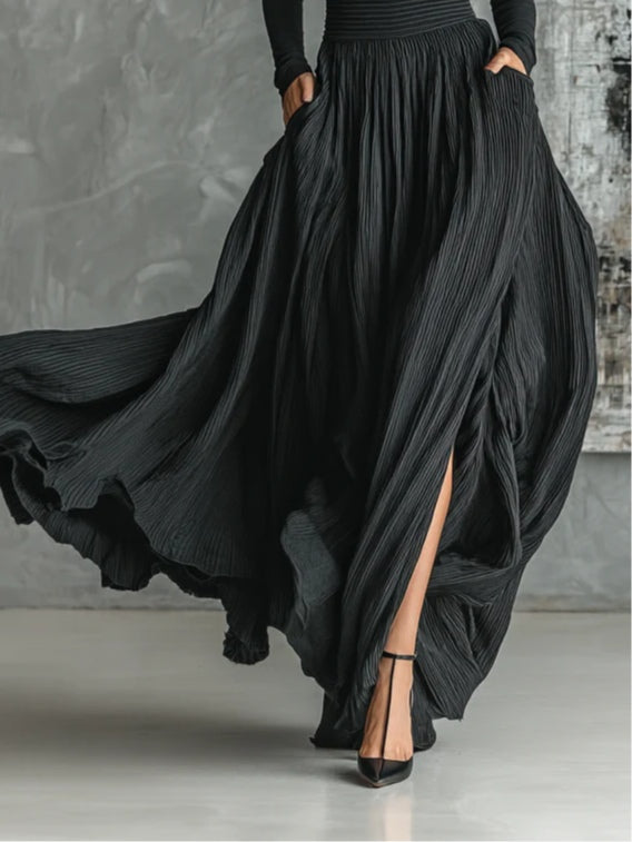 Evarista | Conjunto elegante con falda plisada