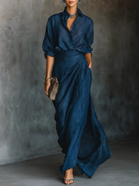 Saray | Conjunto elegante con falda larga