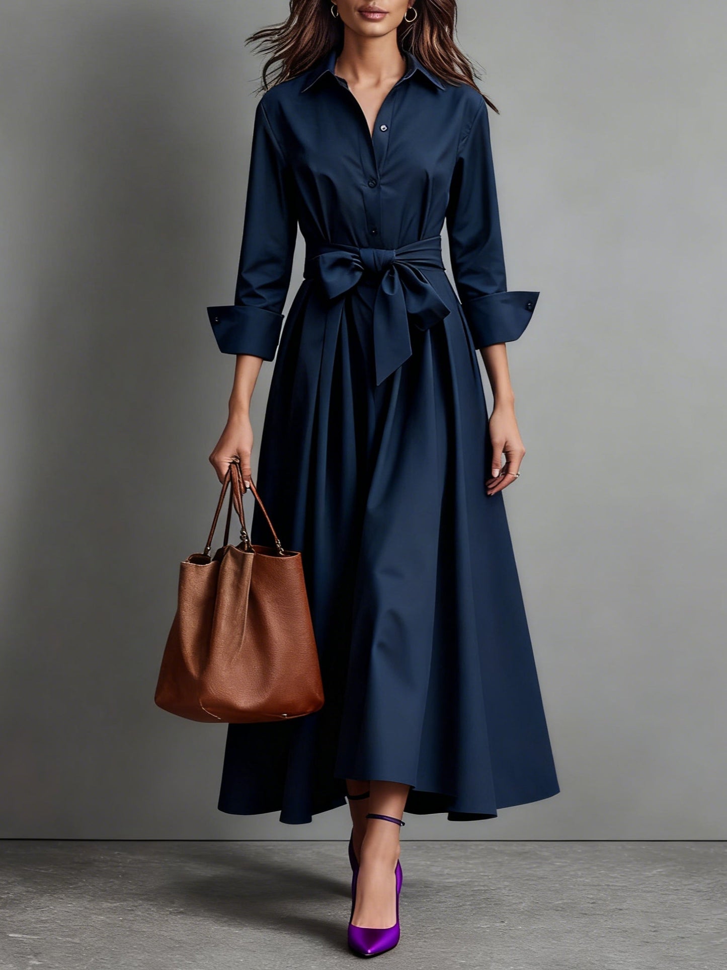 Marise | Vestido maxi elegante con lazo