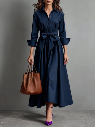 Marise | Vestido maxi elegante con lazo