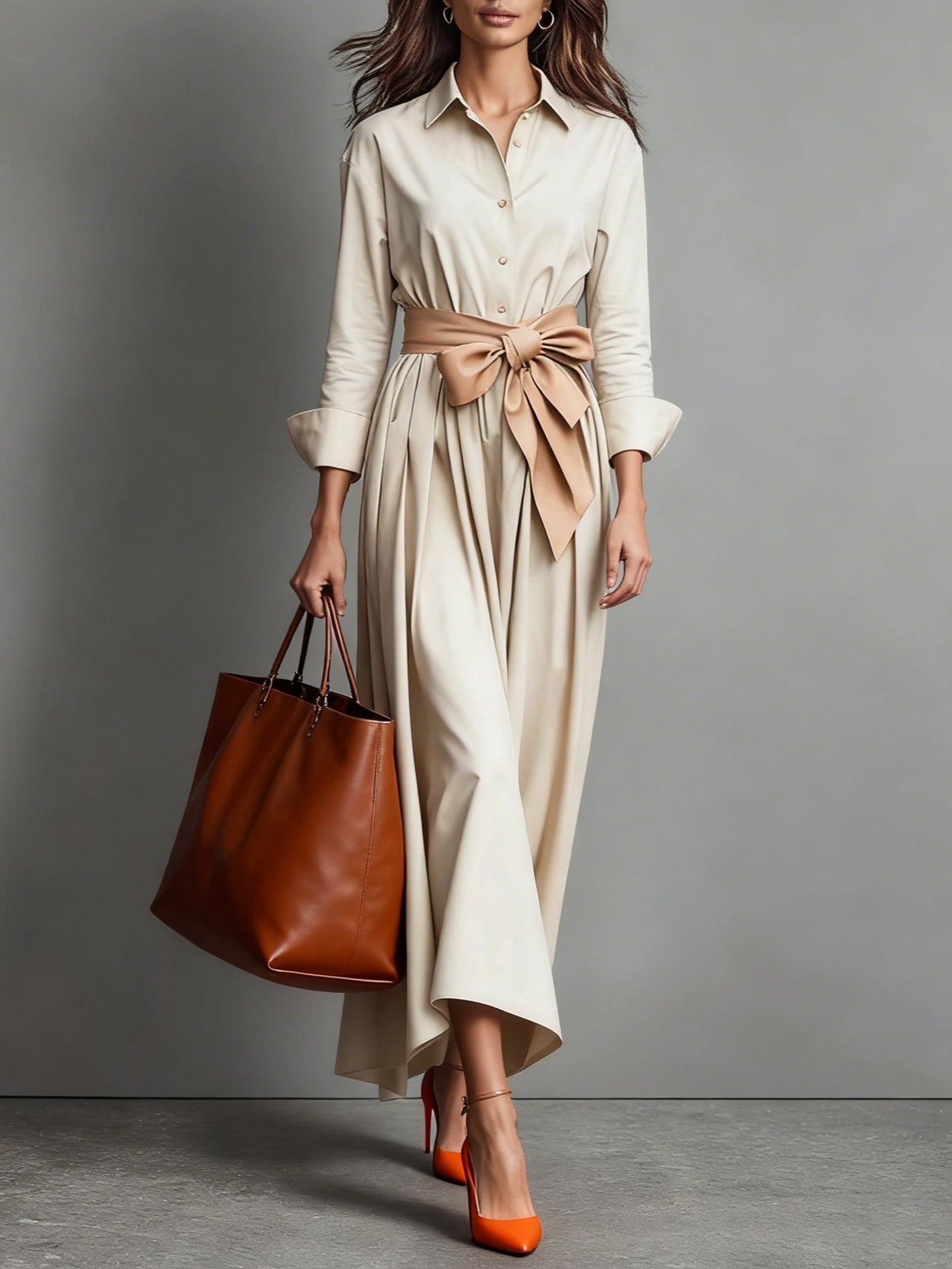 Marise | Vestido maxi elegante con lazo