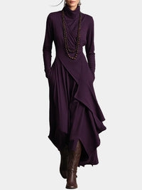 Petrina - Vestido largo asimétrico