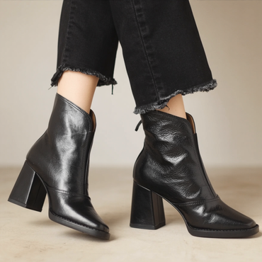 Claudia - Botines de lujo con tacón medio