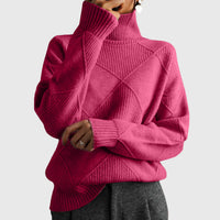 Angela | Suéter de invierno suave con elegante estampado gráfico