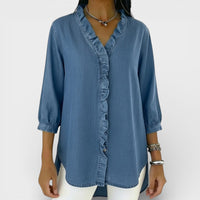 Elena - Blusa elegante con volantes