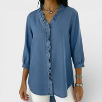 Elena - Blusa elegante con volantes