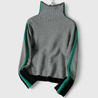 Aristea - Jersey de cuello alto con rayas en contraste