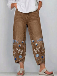Velora | Pantalones Bordados Casual Chic