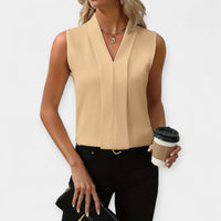 Blusa elegante sin mangas
