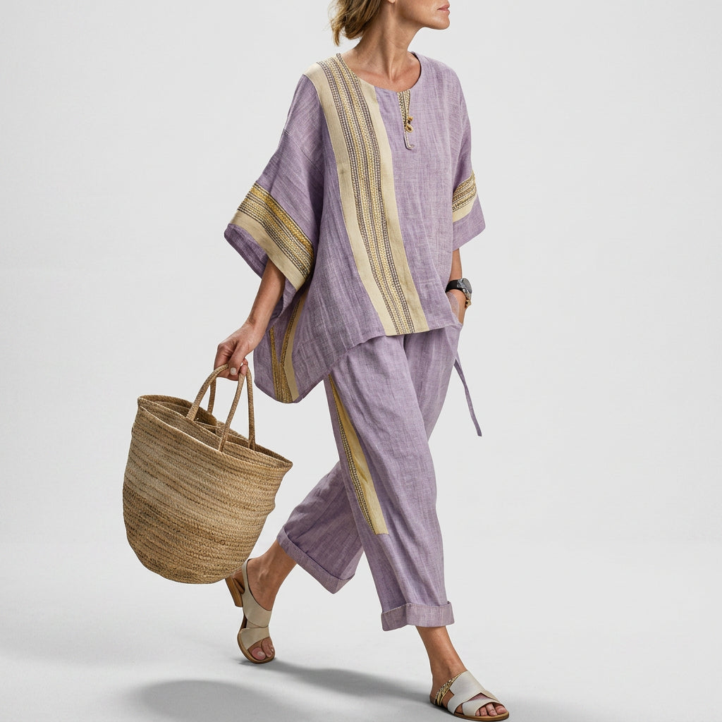 Lorena | Conjunto Boho Lino y Bambú