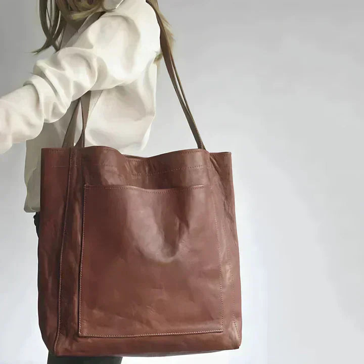 Elle | Bolso de Hombro Clásico en Piel