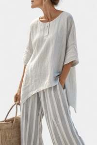 Clarisse | Conjunto Blusa Asimétrica