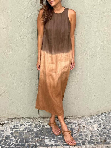 Amalia - Vestido largo de estilo natural