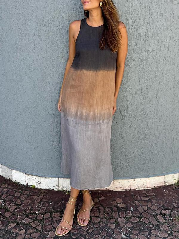 Amalia - Vestido largo de estilo natural