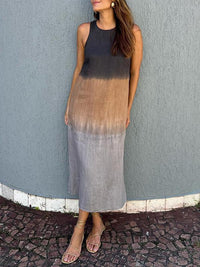 Amalia - Vestido largo de estilo natural