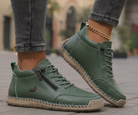 Flora| zapatos ortopédicos cómodos con cremallera