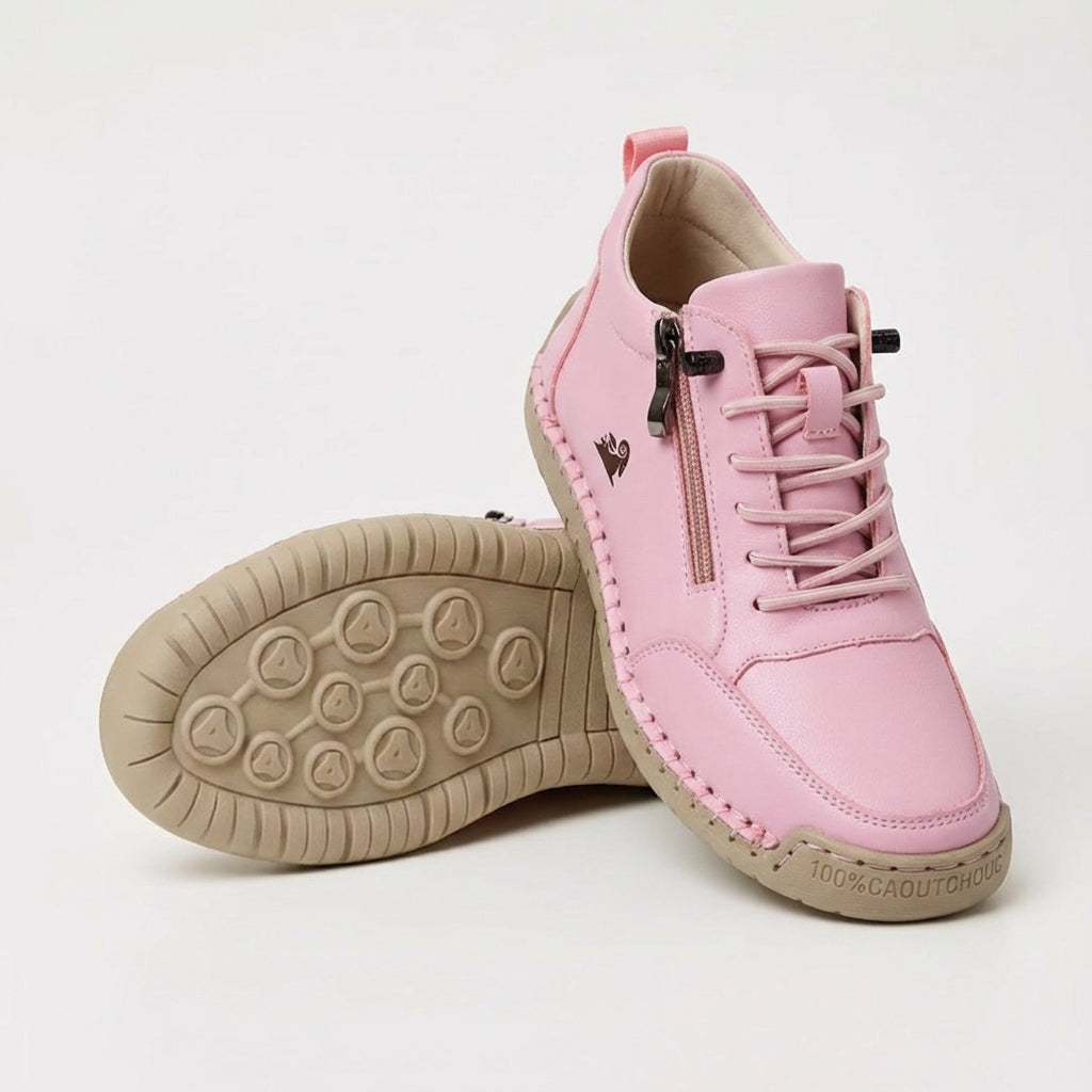 Flora| zapatos ortopédicos cómodos con cremallera