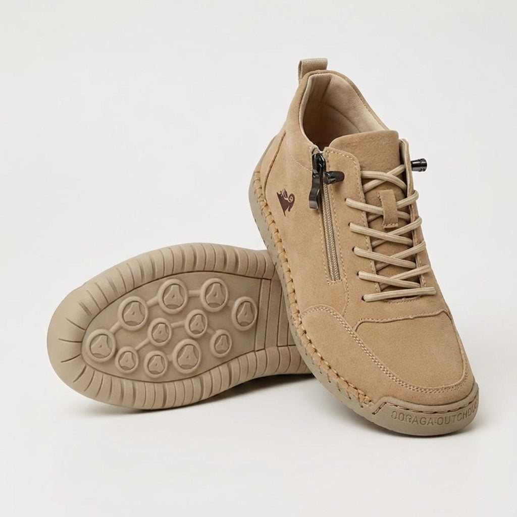 Flora| zapatos ortopédicos cómodos con cremallera