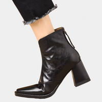 Claudia - Botines de lujo con tacón medio
