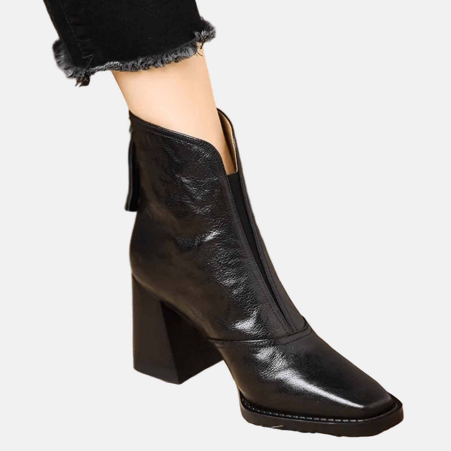 Claudia - Botines de lujo con tacón medio