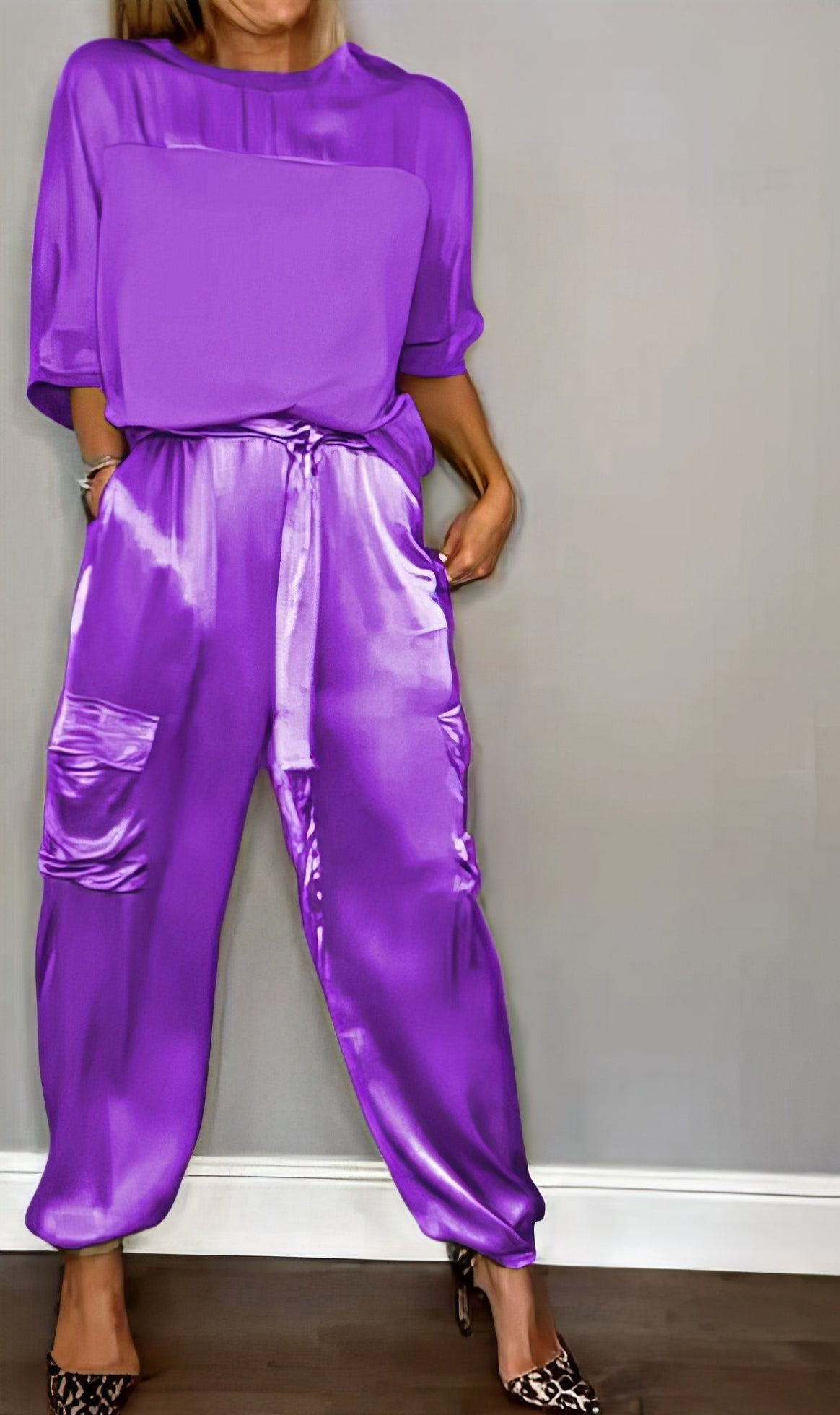 Amelia - Conjunto top y pantalón cargo