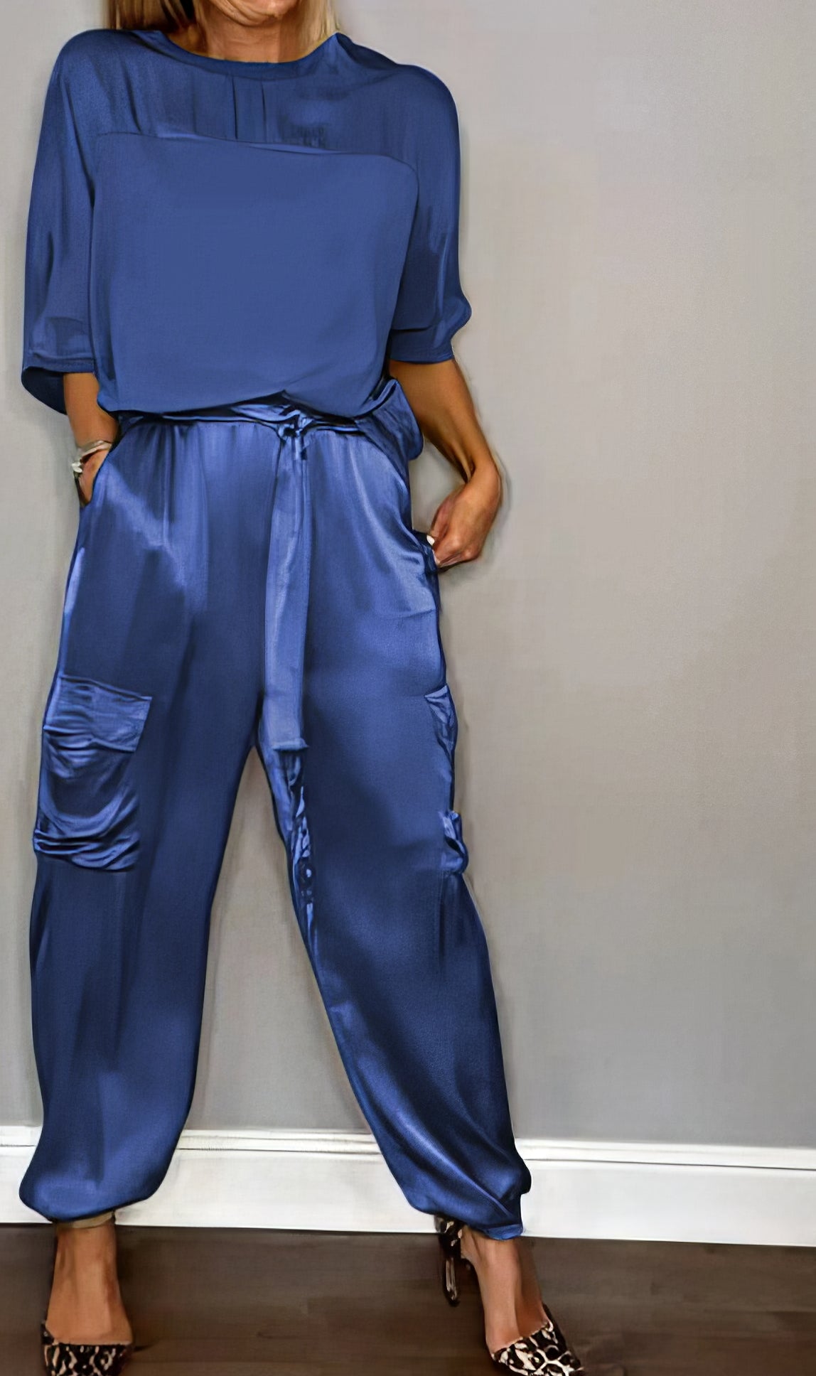 Amelia - Conjunto top y pantalón cargo