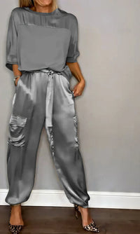 Amelia - Conjunto top y pantalón cargo