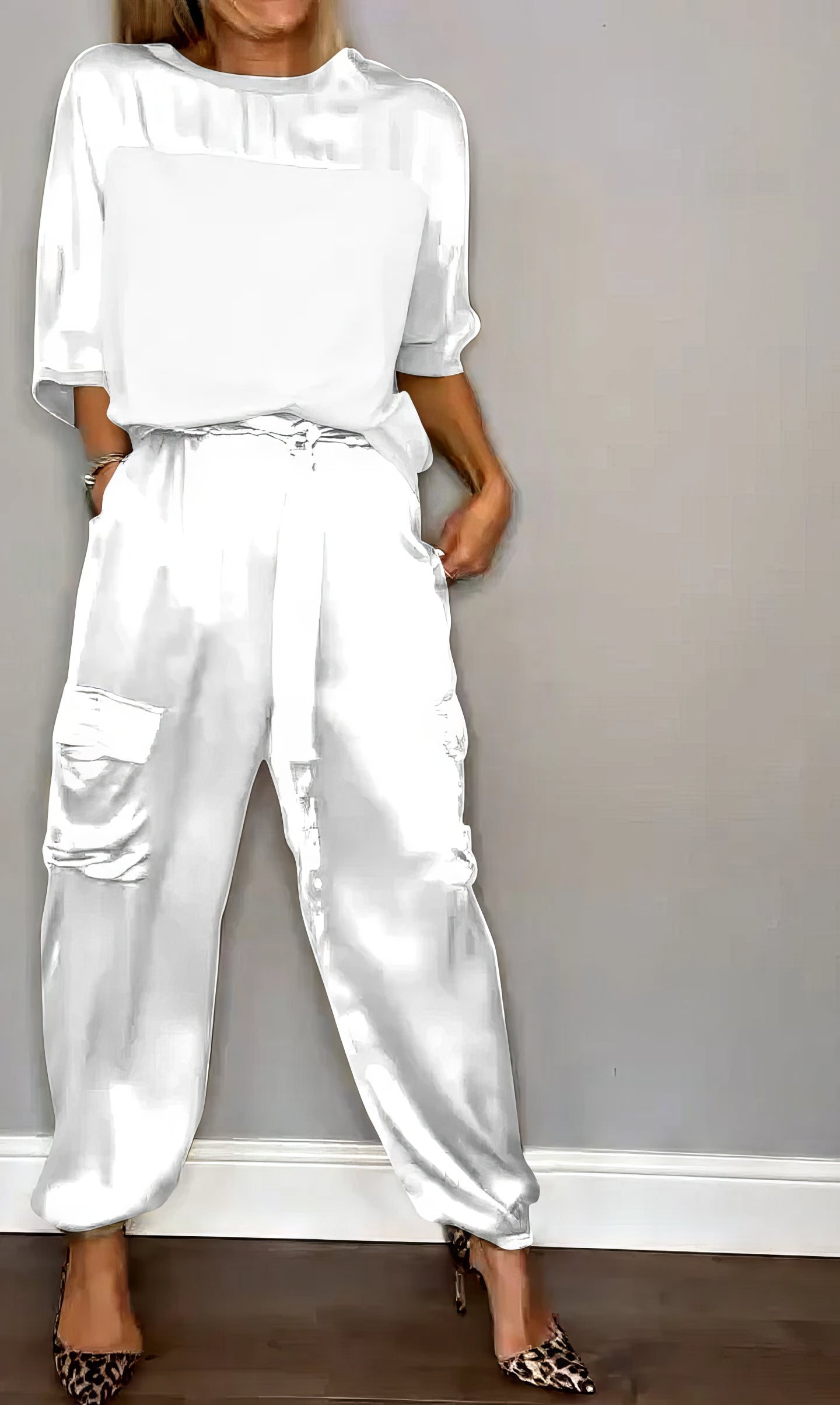 Amelia - Conjunto top y pantalón cargo
